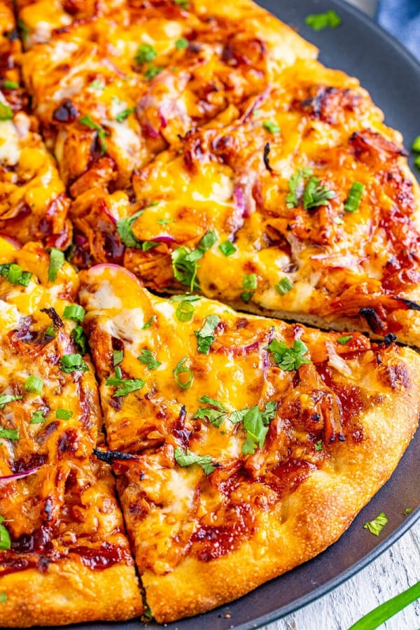 What Is Bbq Chicken Pizza Made Of